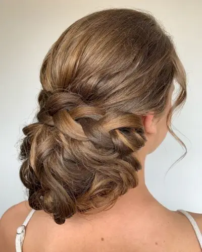 Gorgeous Braided Bun Updo