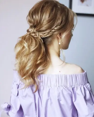 Easy Braided Ponytail