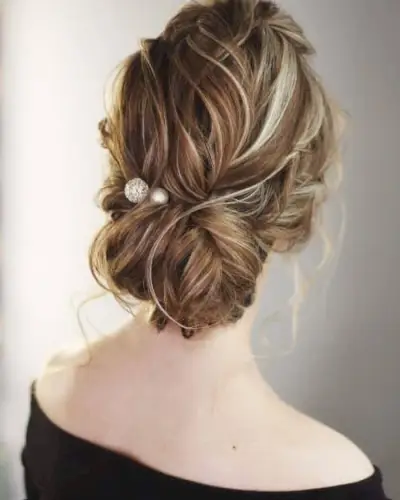 Elegant Low Bun Updo
