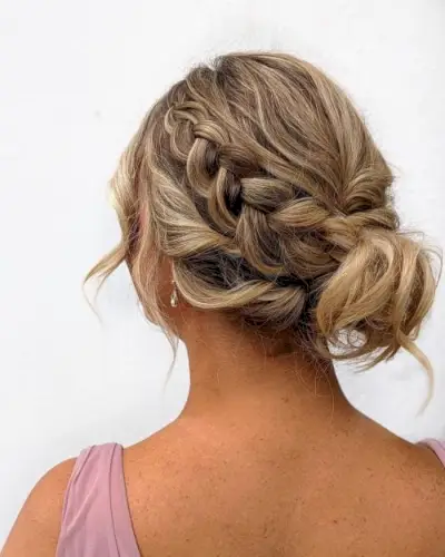 Messy Braid Bun