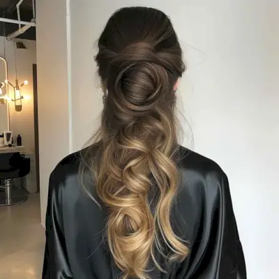 Elegant Half Up Look hairstyle