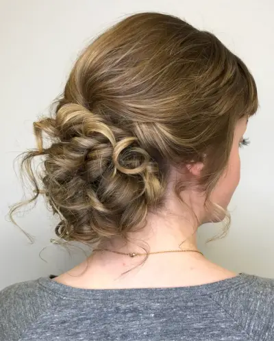 Whimsically Soft Upstyle Prom Hairstyle