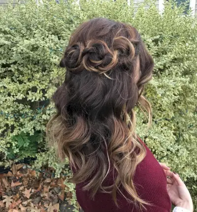 Boho Mermaid hairstyle for prom night