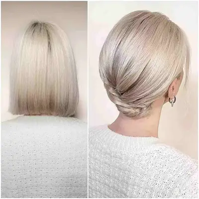 Prom small french twist hairdo for short hair