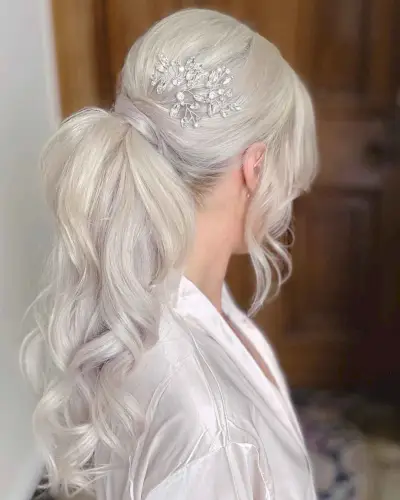 Wrapped Ponytail with a Face Frame