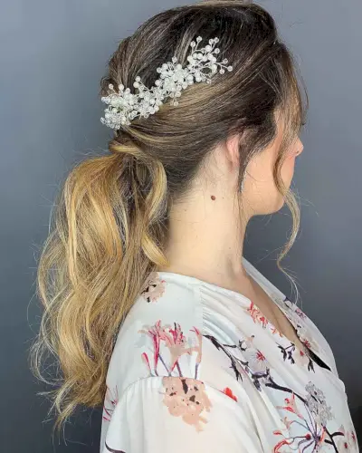 Prom Pony Style with a Jeweled Accessory