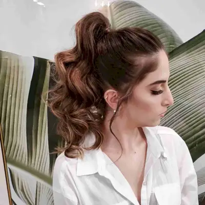 Prom Pony with Textured Waves