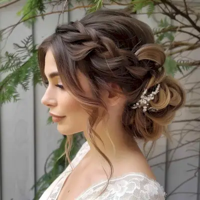 Lovely Loose Braid Prom Updos
