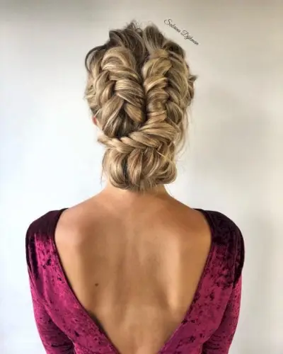 Double Braided Updo