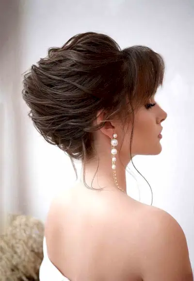 Retro Meets Modern Updo Long Hair for Prom