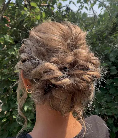 Pull-Through Prom Braided Hairstyle for Long Hair