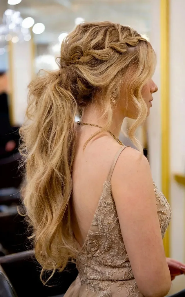 Løs hestehale med en rotete tekstur' title=