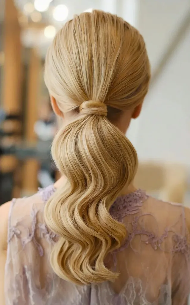 Glatt Hollywood Wave Hestehale for Prom Night' title=