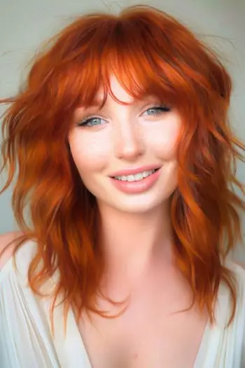 Copper-red Shag cu breton.