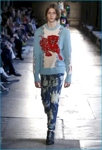 Défilé de la collection croisière pour hommes Gucci 2017 017