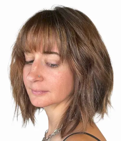 Medium-Length Shaggy Bob Haircut