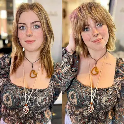 1990s short shag haircut