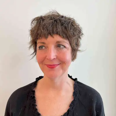 Razored Shaggy Pixie Cut for Women Over 60