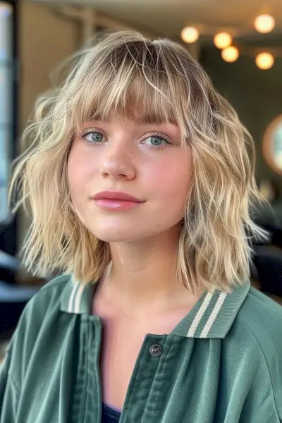 Short shag for fine hair