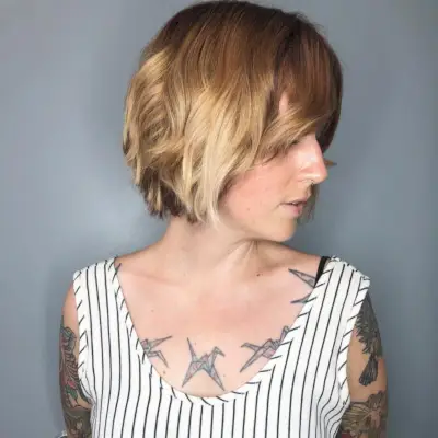 Super Short Balayage Shag
