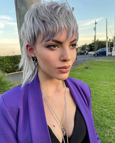 New Age Mullet Shag for ladies in their 20s with an edgy vibe