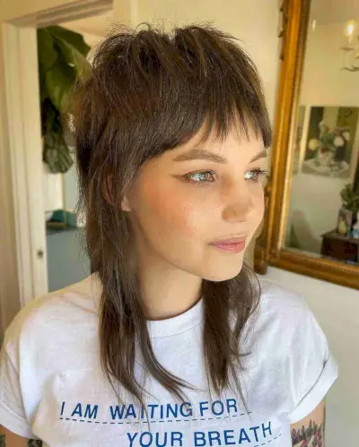 Shaggy Mullet for Medium-Length Hair
