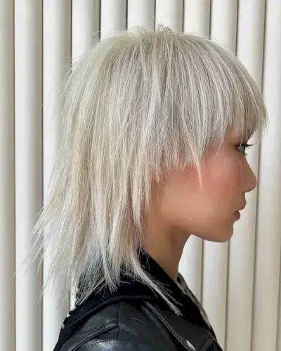 Icy Shaggy Mullet for Women