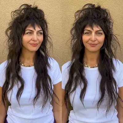 Extra Long Shaggy Mullet Hairstyle