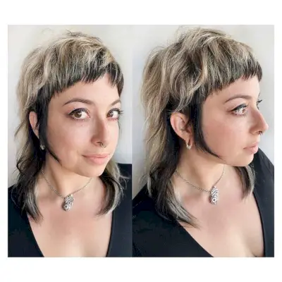 Shagged Mullet for Mid-Length Hair
