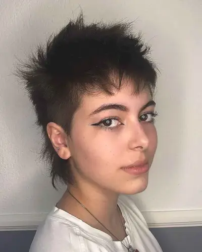 Short Shaggy Mullet Cut