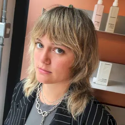 70s-Inspired Shag and Mullet Combo