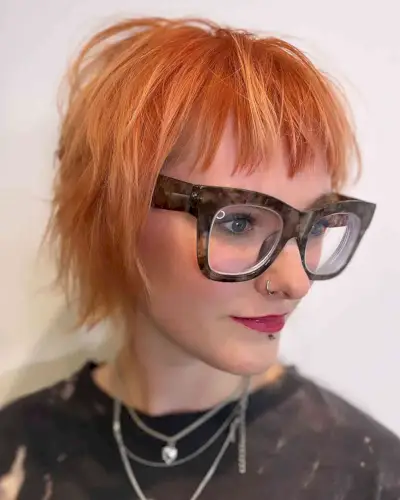 Copper Extra Long Pixie Shag