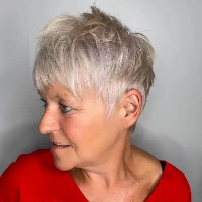 Shaggy pixie cut for fine hair