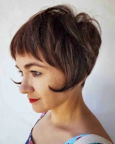 Jaw-Length Shag Haircut