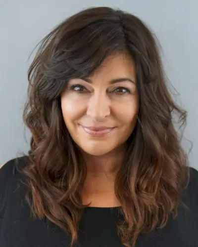 The Modern Shag with Side Swept Bangs