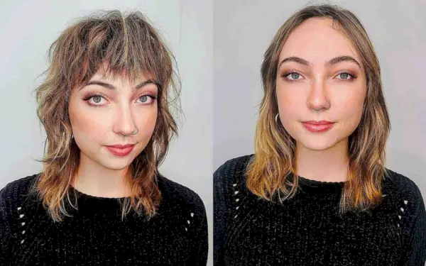 Deciding on a shag haircut and getting bangs