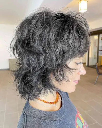 Short and shaggy wolf cut