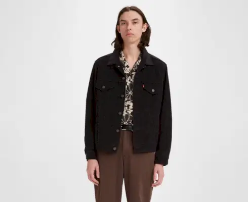 Levis giacca vintage da camionista in velluto a coste dalla vestibilità rilassata