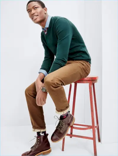 JCrew Merino vlnený sveter s výstrihom do V