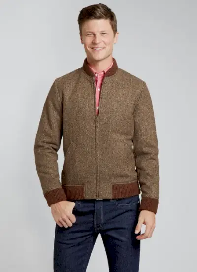 A jaqueta de beisebol Camden Tweed