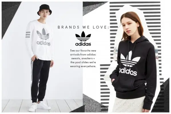 Urban Outfitters îmbrățișează stilul sportiv și retro cu Adidas