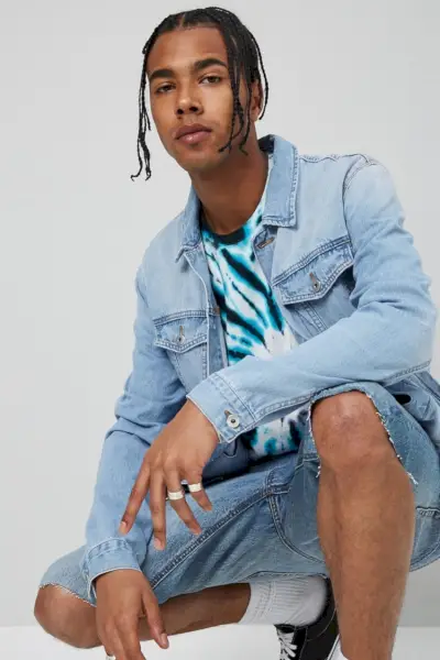 Denim jakna z gumbi Forever 21 29,90 USD