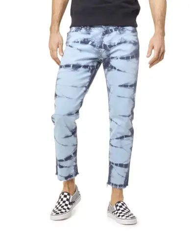 Todd Snyder Cut Off Tie Dye Denim v modri barvi 228 $