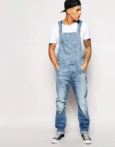 Lee オーバーオール ジーンズ ストレート フィット