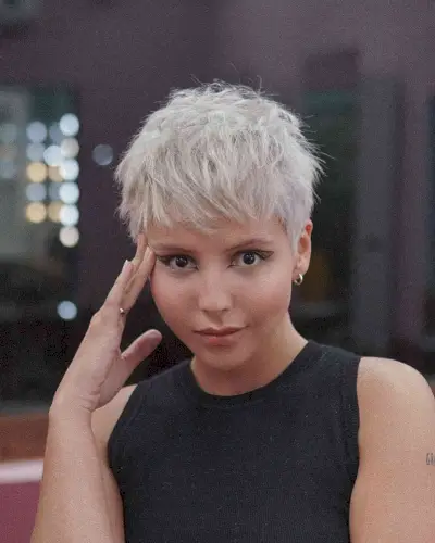 traditional short pixie with edge