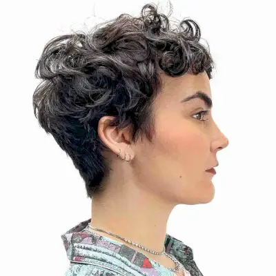 Short Soft Curls for Very Short Hair