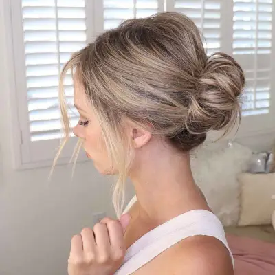 Elegant Twisted Bun Updo