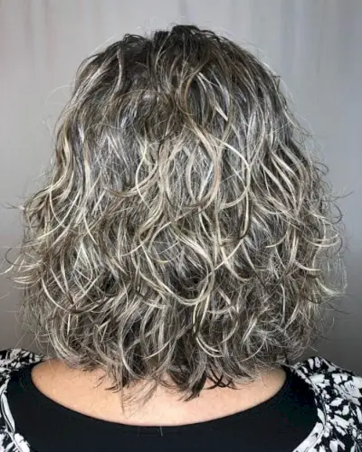 low-maintenance short shoulder-length hair perm