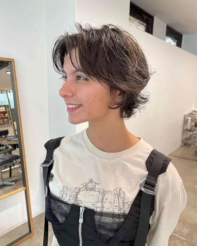Textured Wixie Haircut for girls with short hair