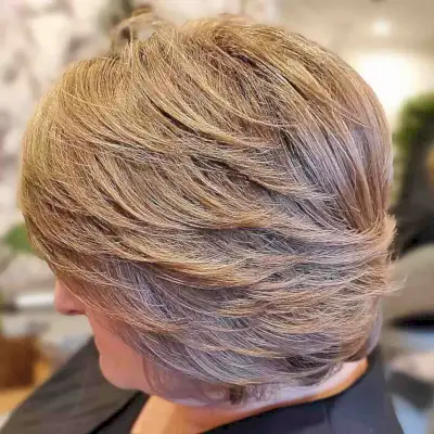 Feathery Butterfly Short Bob